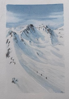 En course vers la Pierra menta